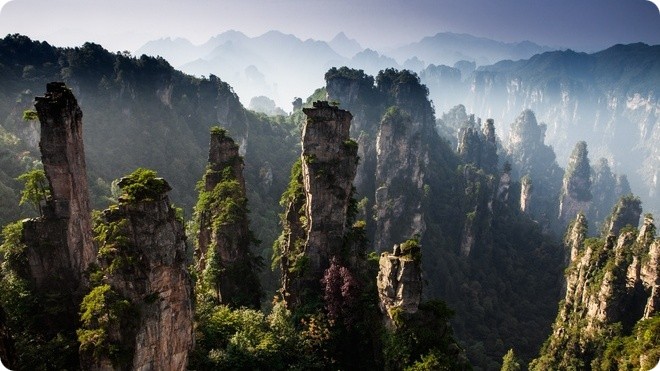 Горы из фильма Аватар в Китае