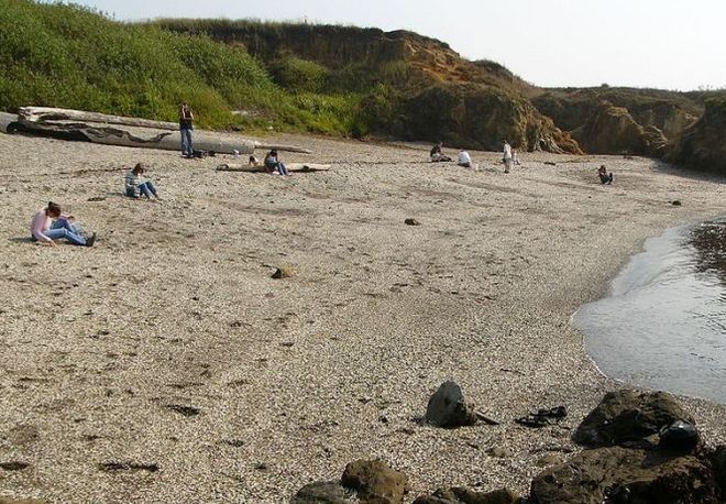 Стеклянный пляж в Калифорнии