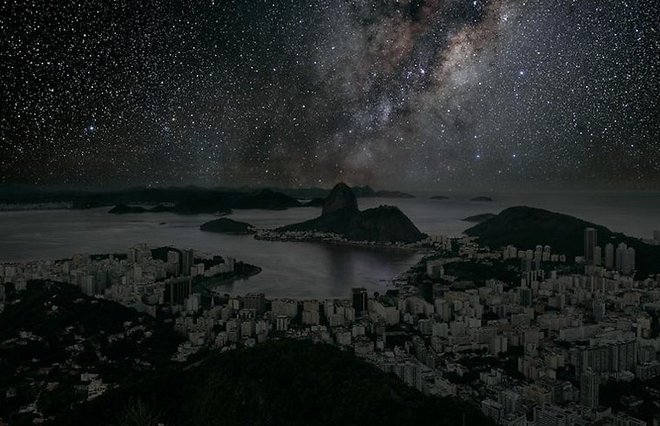 Фото ночного города Рио Де Жанейро Бразилия. (22 фото) 